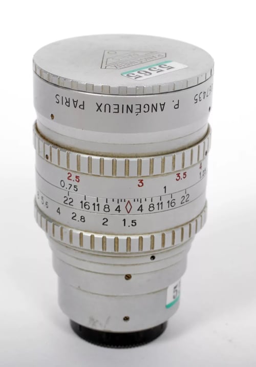 Image of Angenieux Cine lens C-mount F. 50 50mm F1.5 lens Type S5 with caps #5565