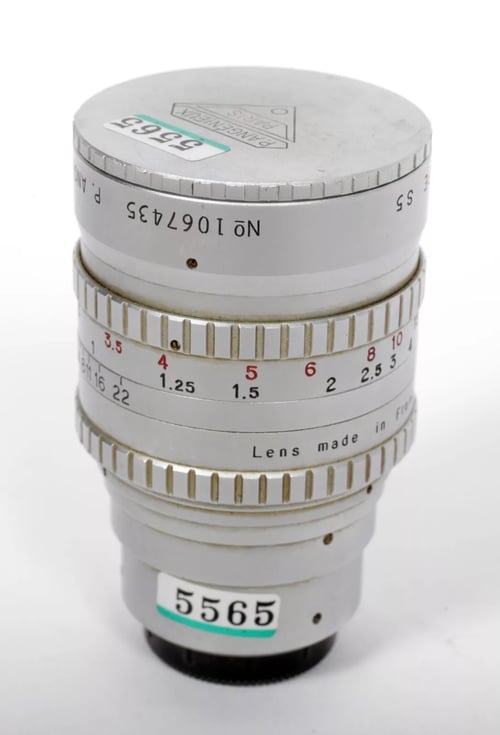 Image of Angenieux Cine lens C-mount F. 50 50mm F1.5 lens Type S5 with caps #5565