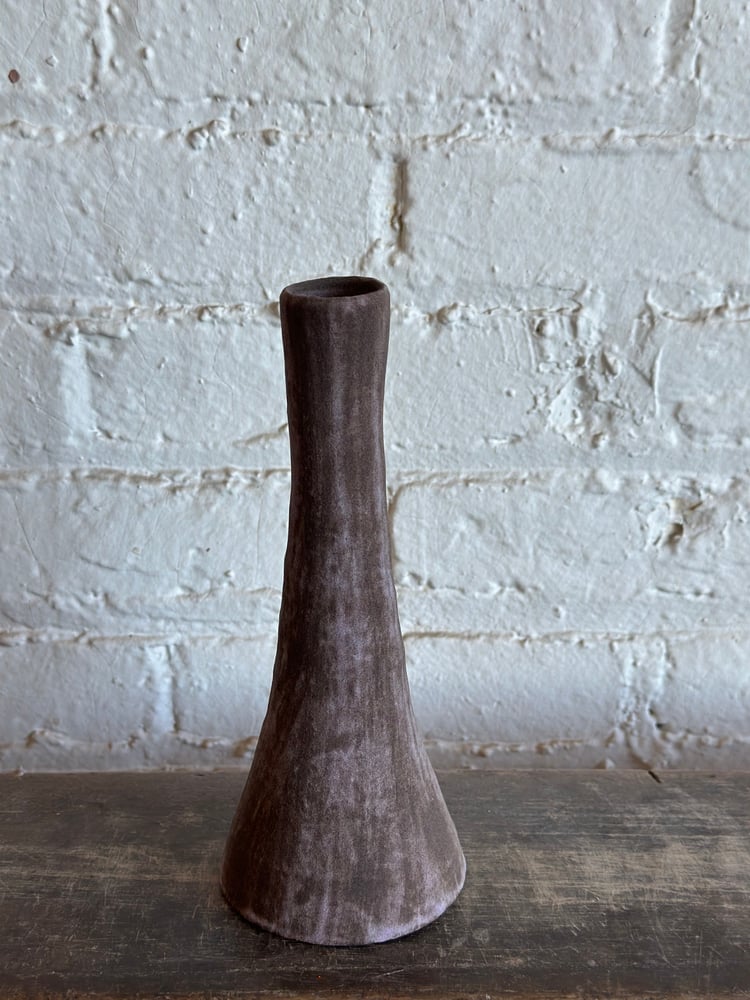 Image of Violet brown Stupa Vase