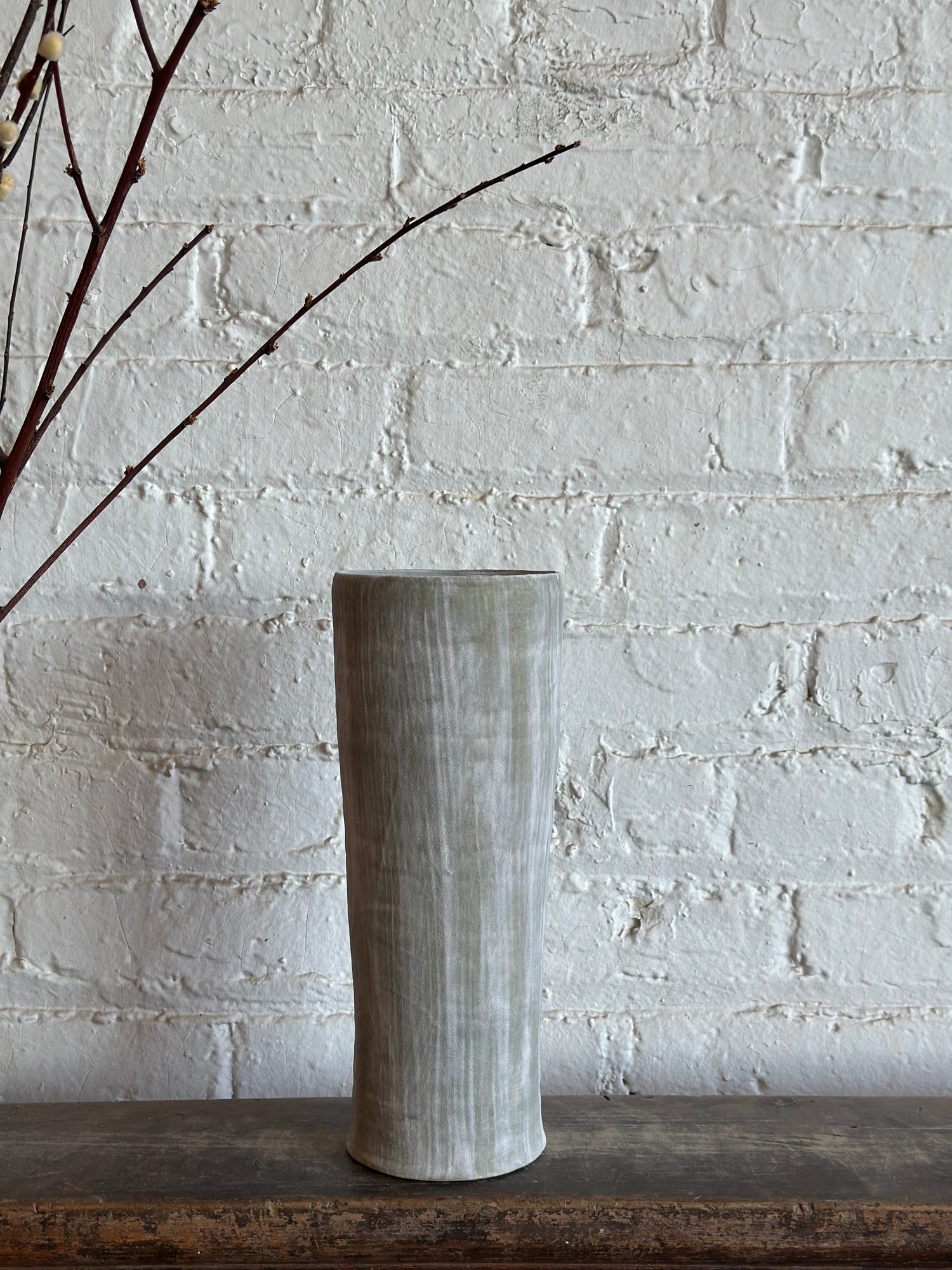 Image of Pistachio Frost Cylinder Vase