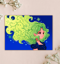 Elf girls hair print 