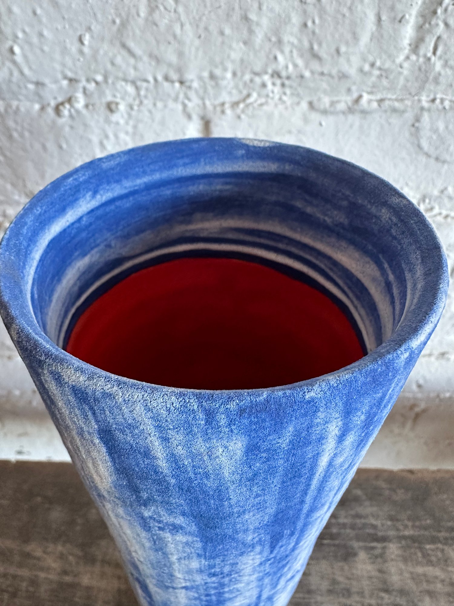 Image of Denim Wash Cylinder Vase