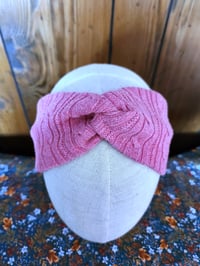 Image 1 of Pure Cotton Ear Warmer Headband- Pink