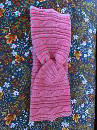 Image 2 of Pure Cotton Ear Warmer Headband- Pink