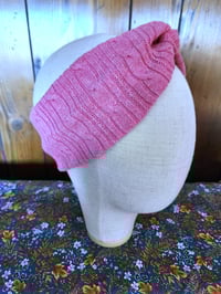 Image 3 of Pure Cotton Ear Warmer Headband- Pink