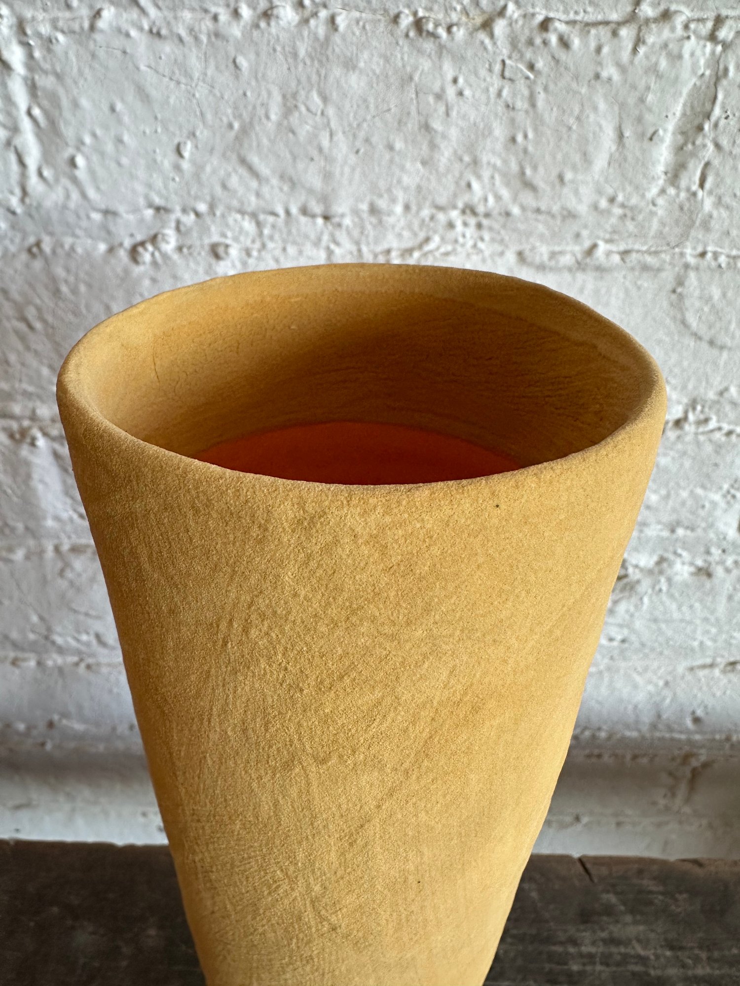 Image of Yellow Cylinder Vase