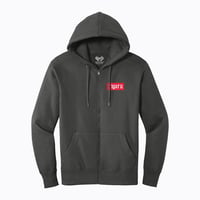 Men's "Shop" Full Zip Hoodie - Heathered Charcoal