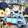 Greeting Cards Cute Cars Pack of 4 
