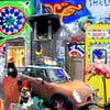 Greeting Cards Cute Cars Pack of 4 