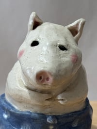 Image 3 of Clay 1.9a.25: Pig in blue polka dot pants