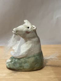 Image 7 of Clay:1.9.25 Old Goat in Green polka dots