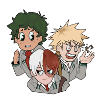 Image 2 of BNHA Trio Sticker