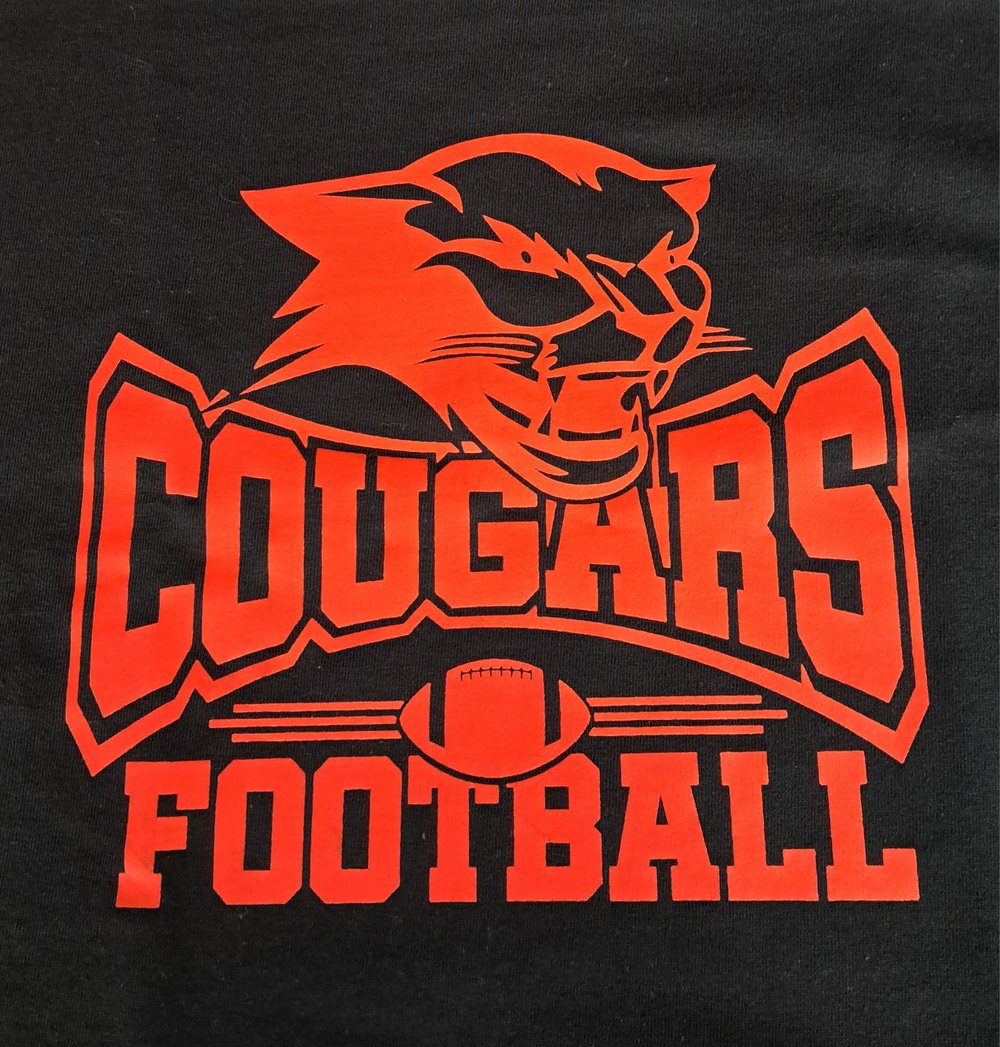 Charleroi Cougars-Football-T-Shirt ( One Color )