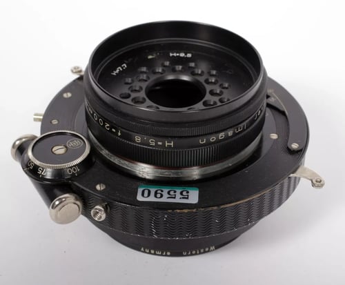 Image of Rodenstock Imagon 200mm H:5.8 soft focus lens + 3 diffusion disks + filters 5590