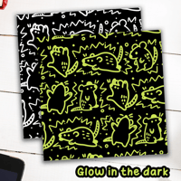 Glow in the Dark RAT Doods Vinyl Sticker