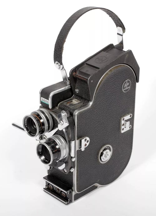 Image of Bolex H16 Rex 5 camera w/ Switar 16mm F1.8 25mm F1.4 lenses + fader TESTED 5604