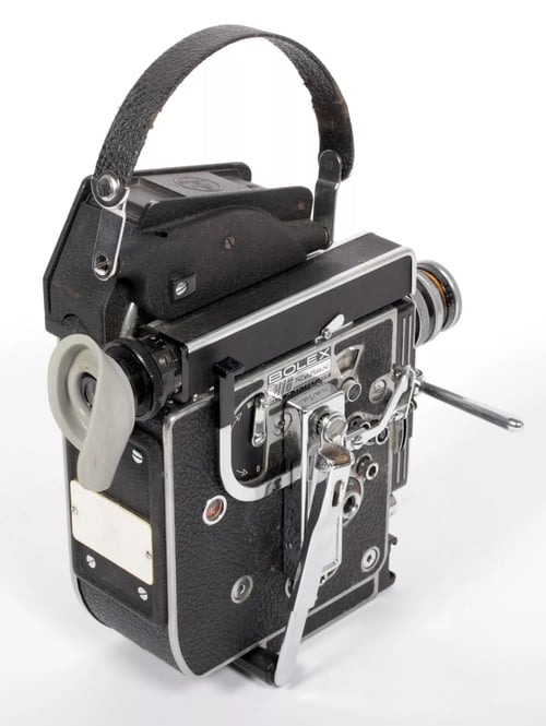 Image of Bolex H16 Rex 5 camera w/ Switar 16mm F1.8 25mm F1.4 lenses + fader TESTED 5604