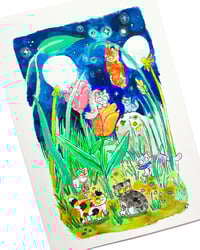 Image 2 of A6 - Chat roux - illustration originale