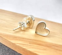 Image 2 of Heart studs 