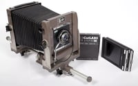 Image 1 of B&J Orbit 4X5 monorail camera with 165mm Caltar lens + FILM + HOLDERS #5611