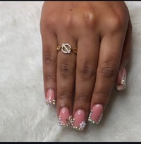 Diamond Accent Line/Circle Ring