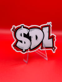 RED $DL STICKER