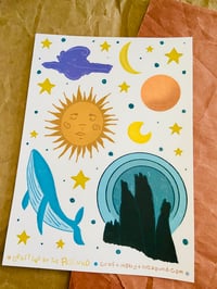 Image 1 of Starry Night Sticker Sheet