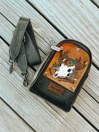 Image 1 of ‘Almost perfect’ - Desert Cow Wrangler Bag in Smoke