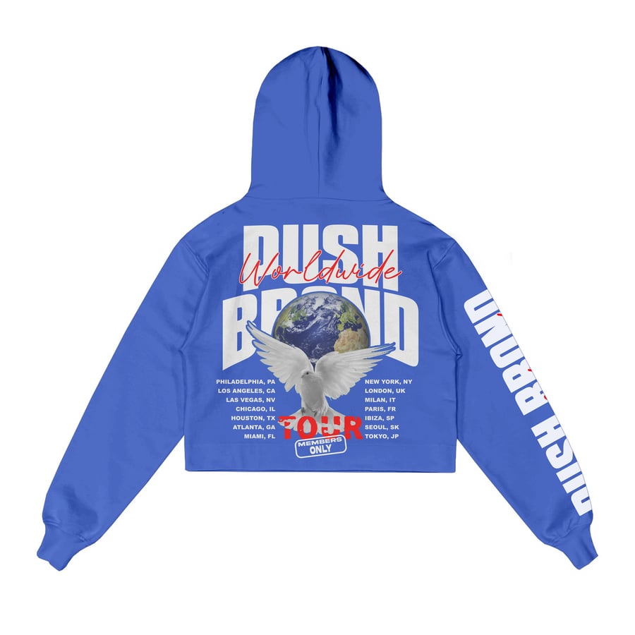 Image of Worldwide Tour Hoodie Blue 