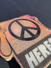 Image of Peace Poster woodcut 