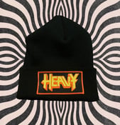 Image of HEAVY logo knit beanie 