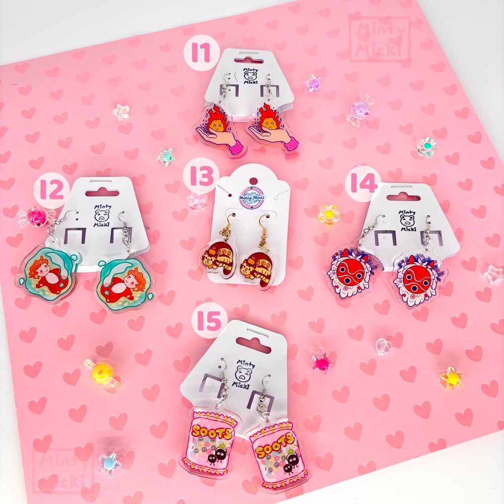 Image of 1.5" Cute Anime Studio Earrings