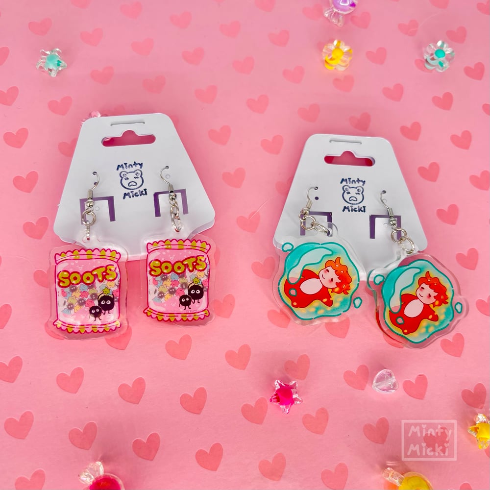 Image of 1.5" Cute Anime Studio Earrings