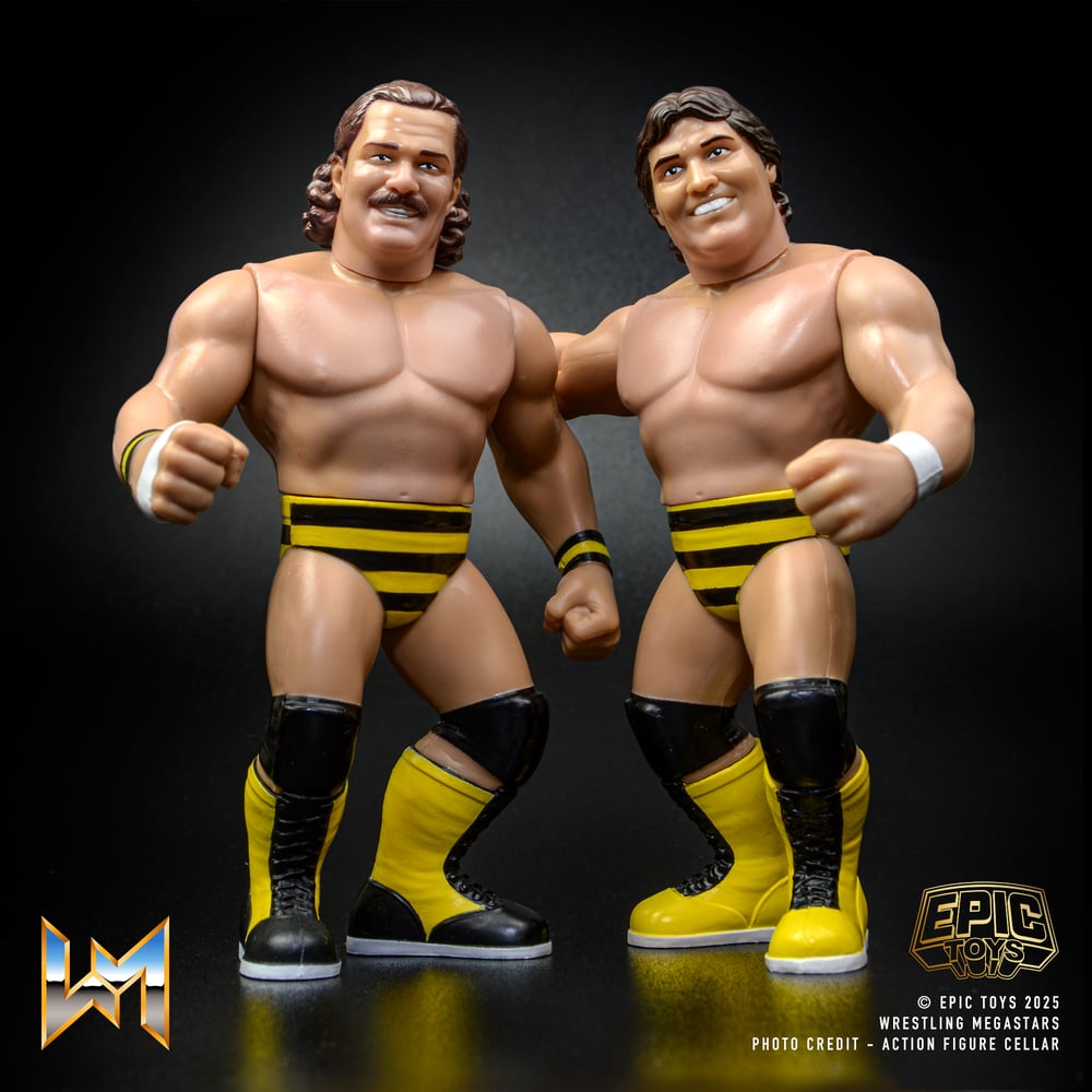 **LIMITED STOCK** KILLER BEES B Brian Blair & Jumpin Jim Brunzell 2 Pack by Epic Toys
