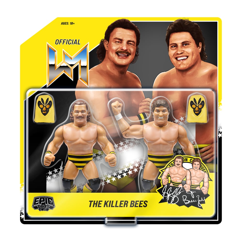 **SOLD OUT** KILLER BEES B Brian Blair & Jumpin Jim Brunzell 2 Pack by Epic Toys