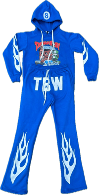 Image 3 of “Hawaiian Dark Blue” TBW jogger Suit