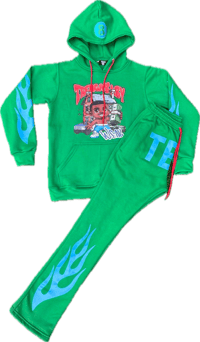 Image 4 of “DirtyMoney Green” TBW Jogger Suit