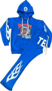 Image 4 of “Hawaiian Dark Blue” TBW jogger Suit