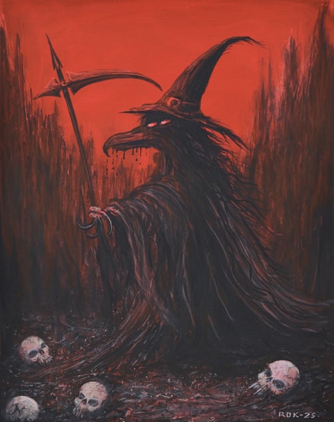 Image of WITCHDOKTOR - small original painting