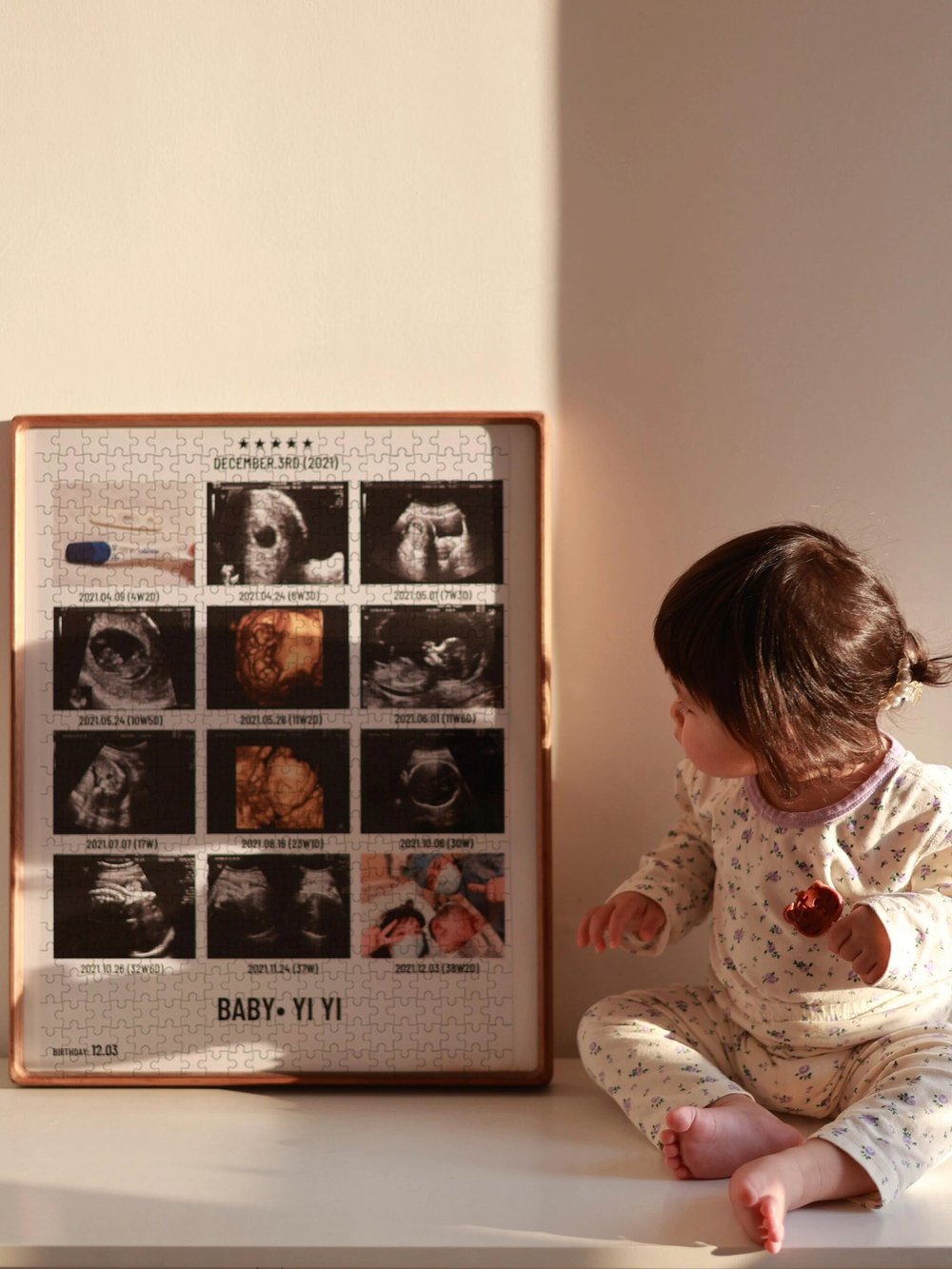 Image of Pregnancy Journey Puzzle with 12 Photos