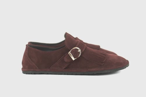 Image of Fringed in Burgundy Suede  - 41 EU - Ready to ship