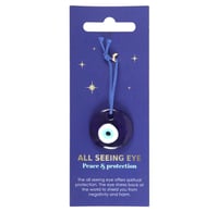 Glass eye protection charm 