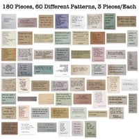 Image 2 of LakoArt 180 Pieces Retro Typewriter Style Motivational Quotes Stickers (3 Pcs. Each)
