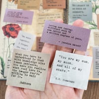 Image 4 of LakoArt 180 Pieces Retro Typewriter Style Motivational Quotes Stickers (3 Pcs. Each)