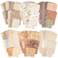 Image 1 of 168 Sheets Scrapbook Paper and Embossed Textured Paper Assorted Set