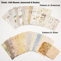 Image 2 of 168 Sheets Scrapbook Paper and Embossed Textured Paper Assorted Set