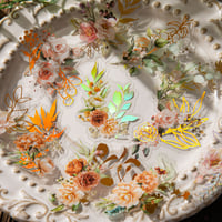 Image 2 of LakoArt 240 Pieces Gold Foil Botanical Stickers with Clear Background