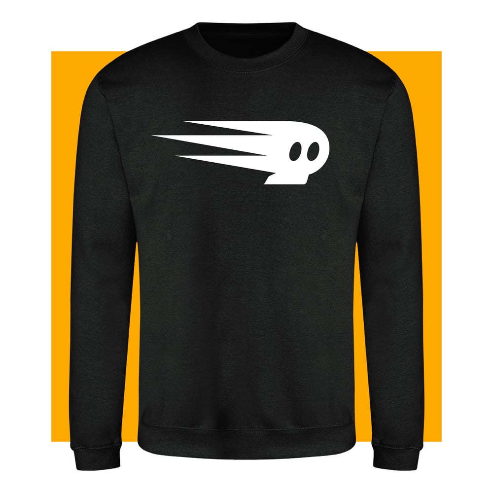 Image of Flaming Bony Evo Sweatshirt Black