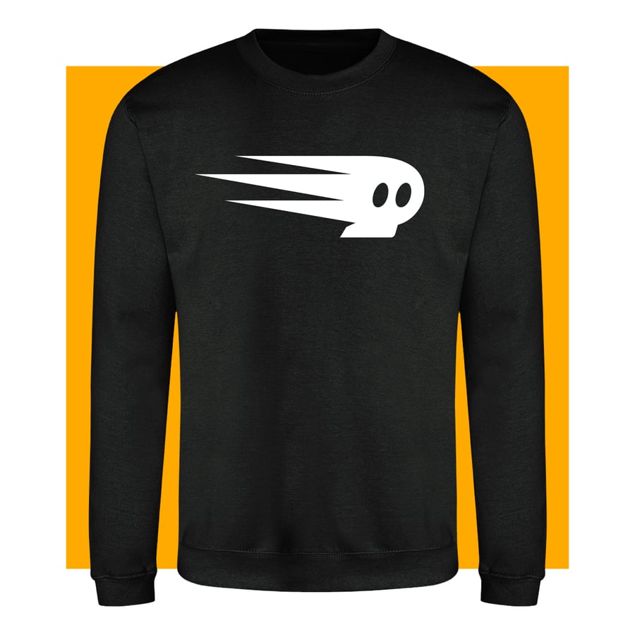 Image of Flaming Bony Evo Sweatshirt Black