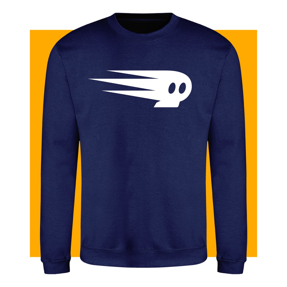 Image of Flaming Bony Evo Sweatshirt Navy